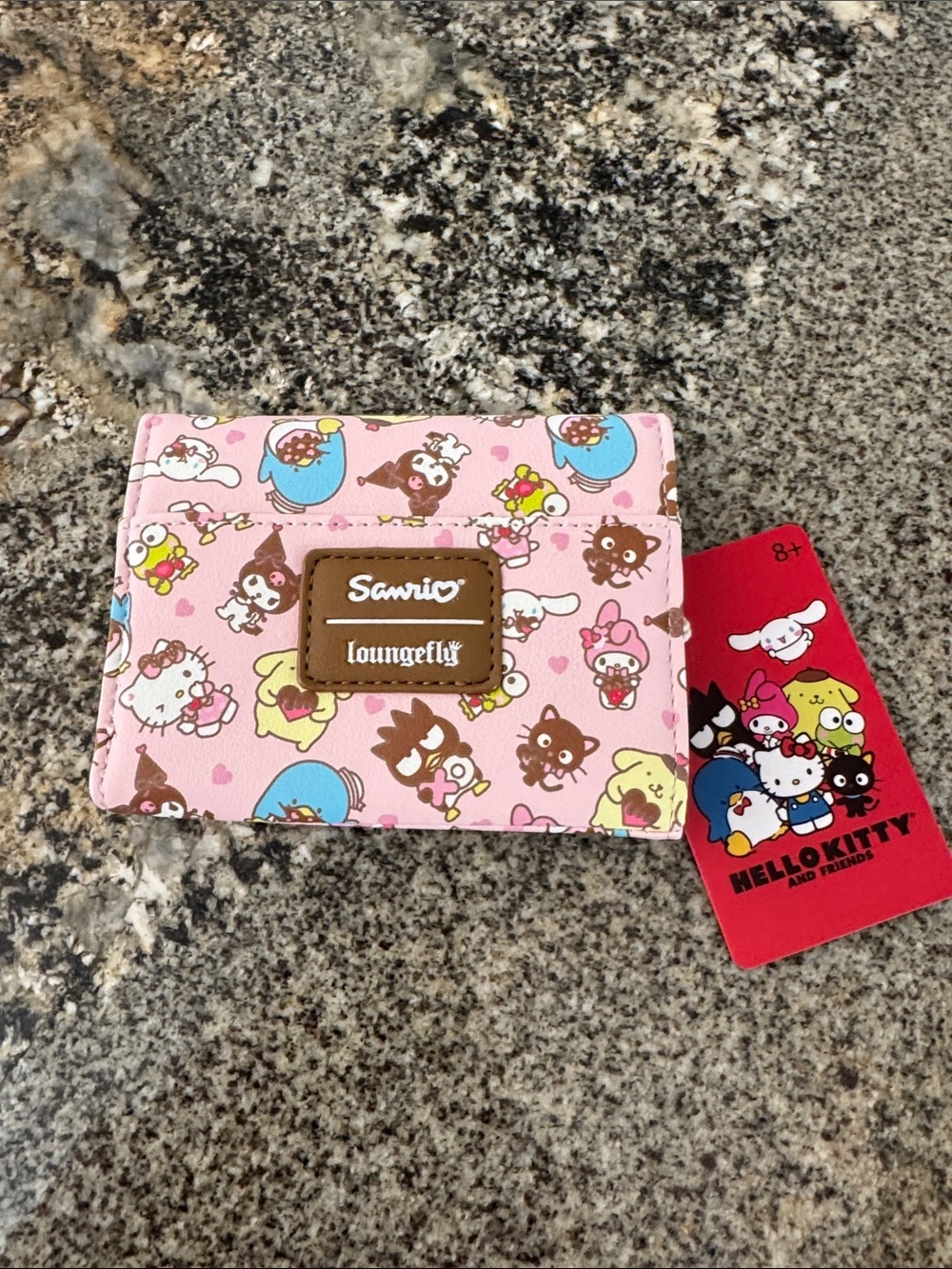 Sanrio Hello Kitty And Friends Sweet Treat Pink Mini Flap Wallet by Loungefly